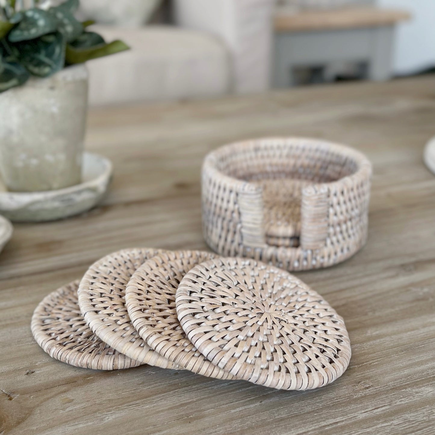 Round Rattan Coasters