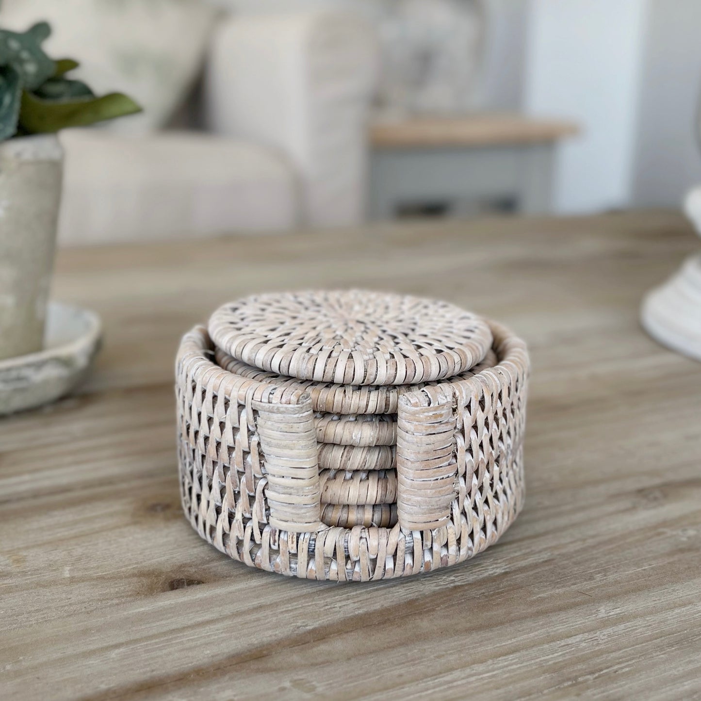 Round Rattan Coasters