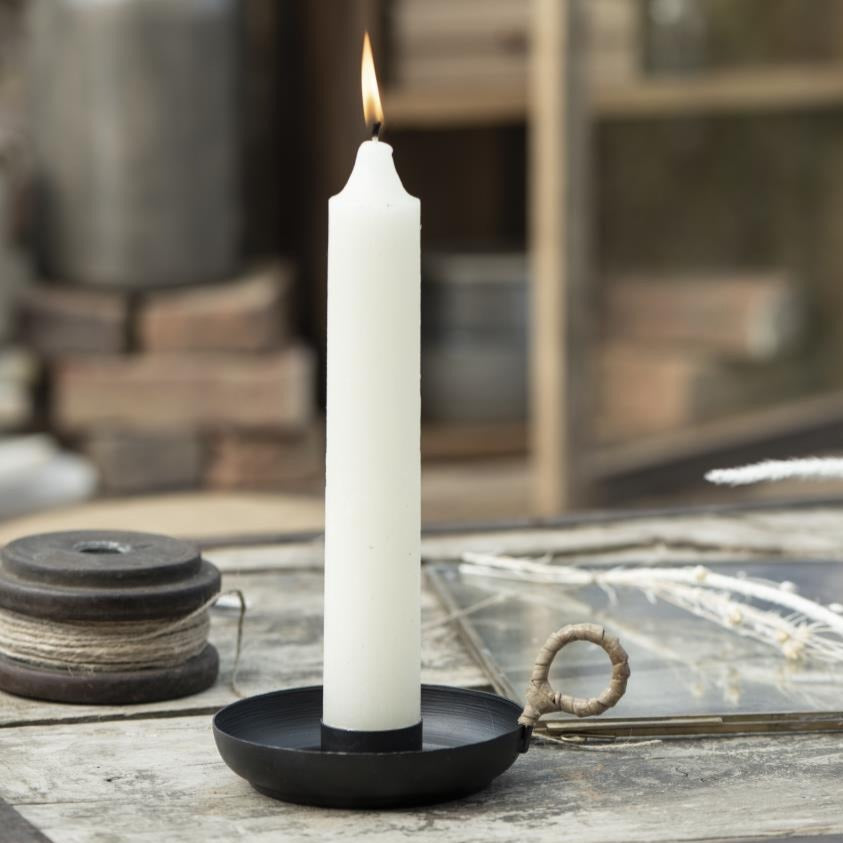 Bronze & Bamboo Candle Holder
