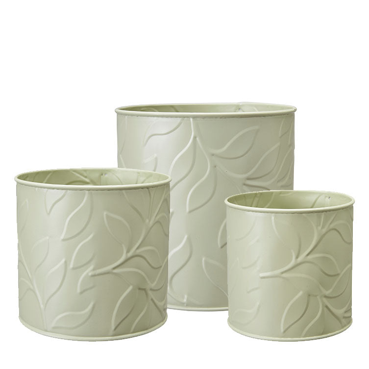 Set Of 3 Sage Planters