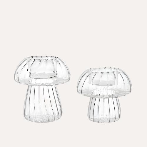Glass Mushroom T Light