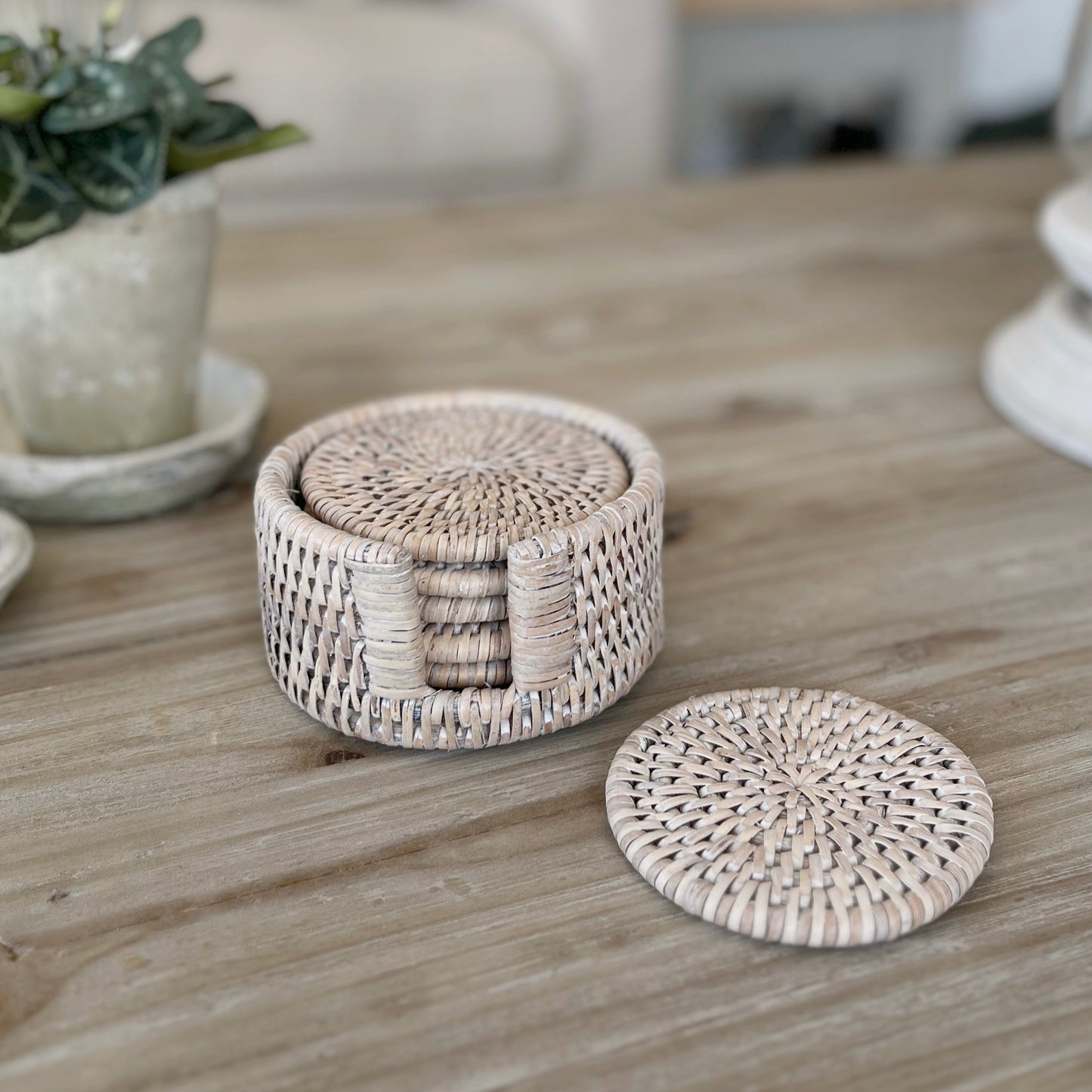 Round Rattan Coasters