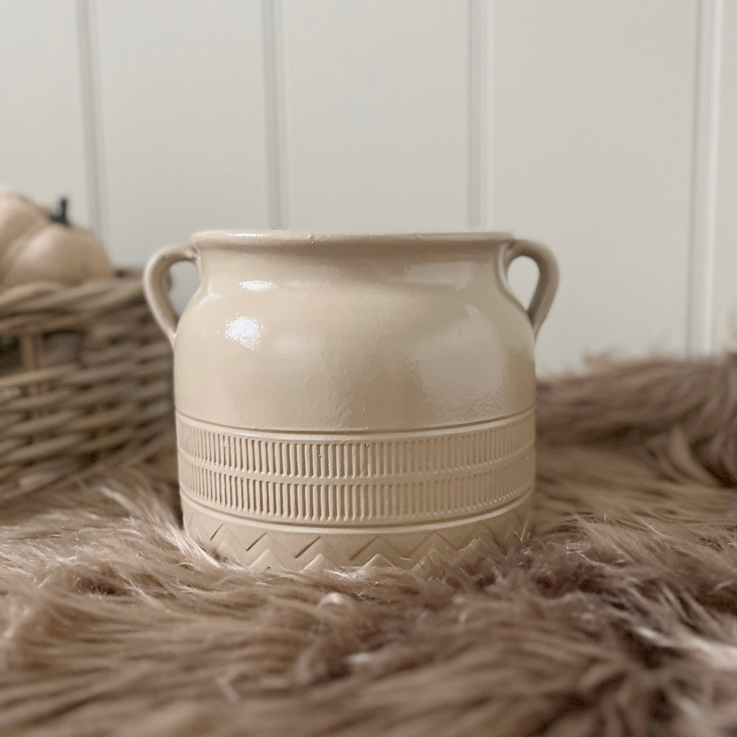 Ceramic Beige Pot