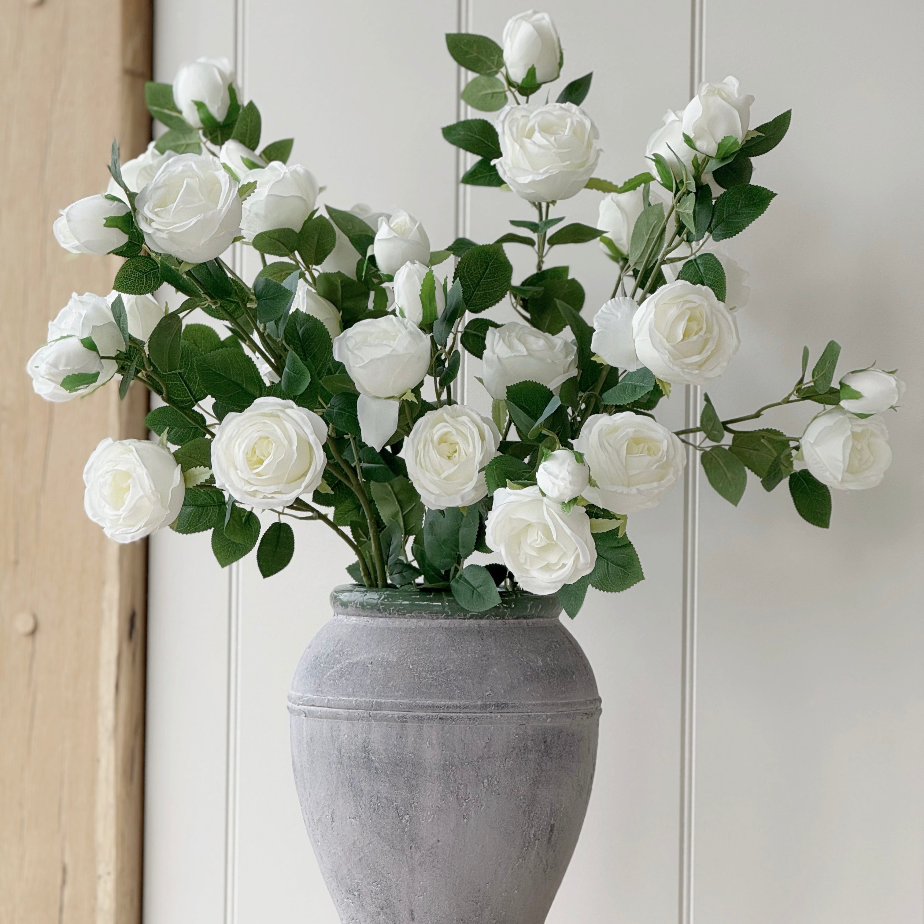 White Gemma Rose Spray