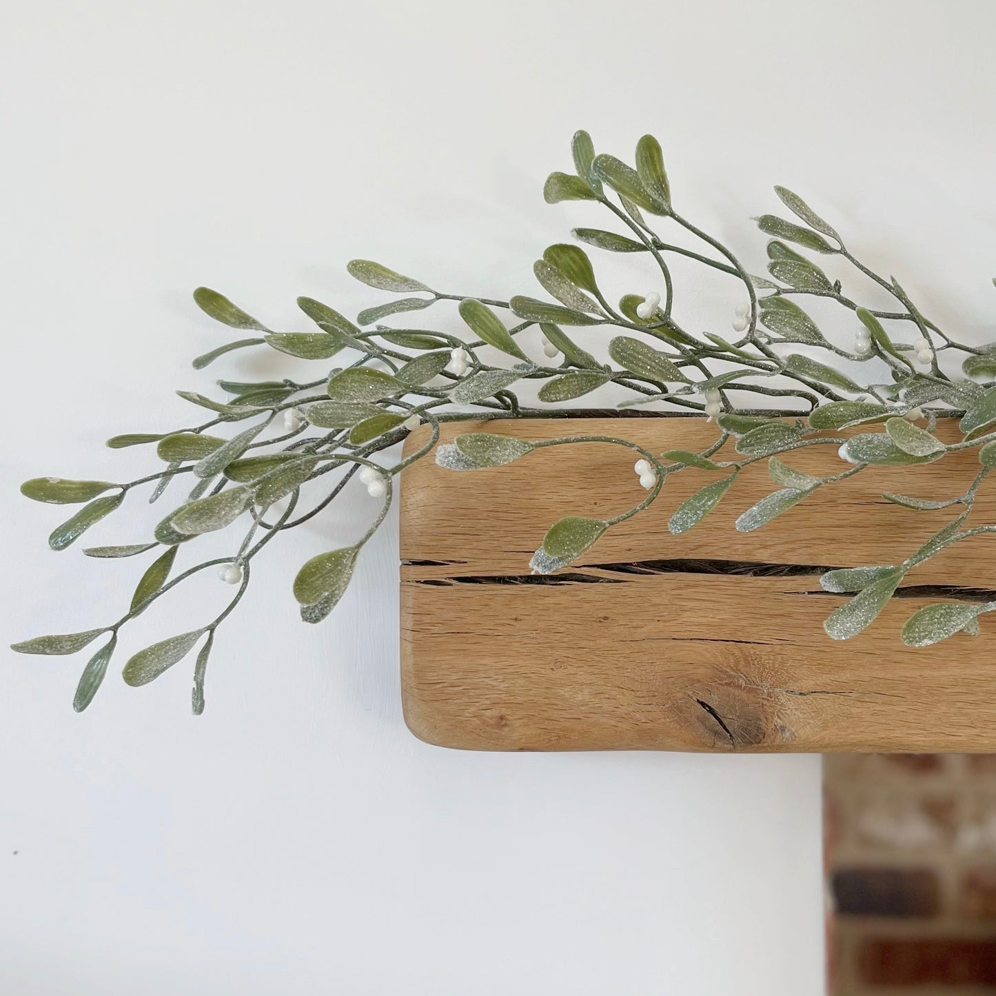 Frosted Mistletoe Garland