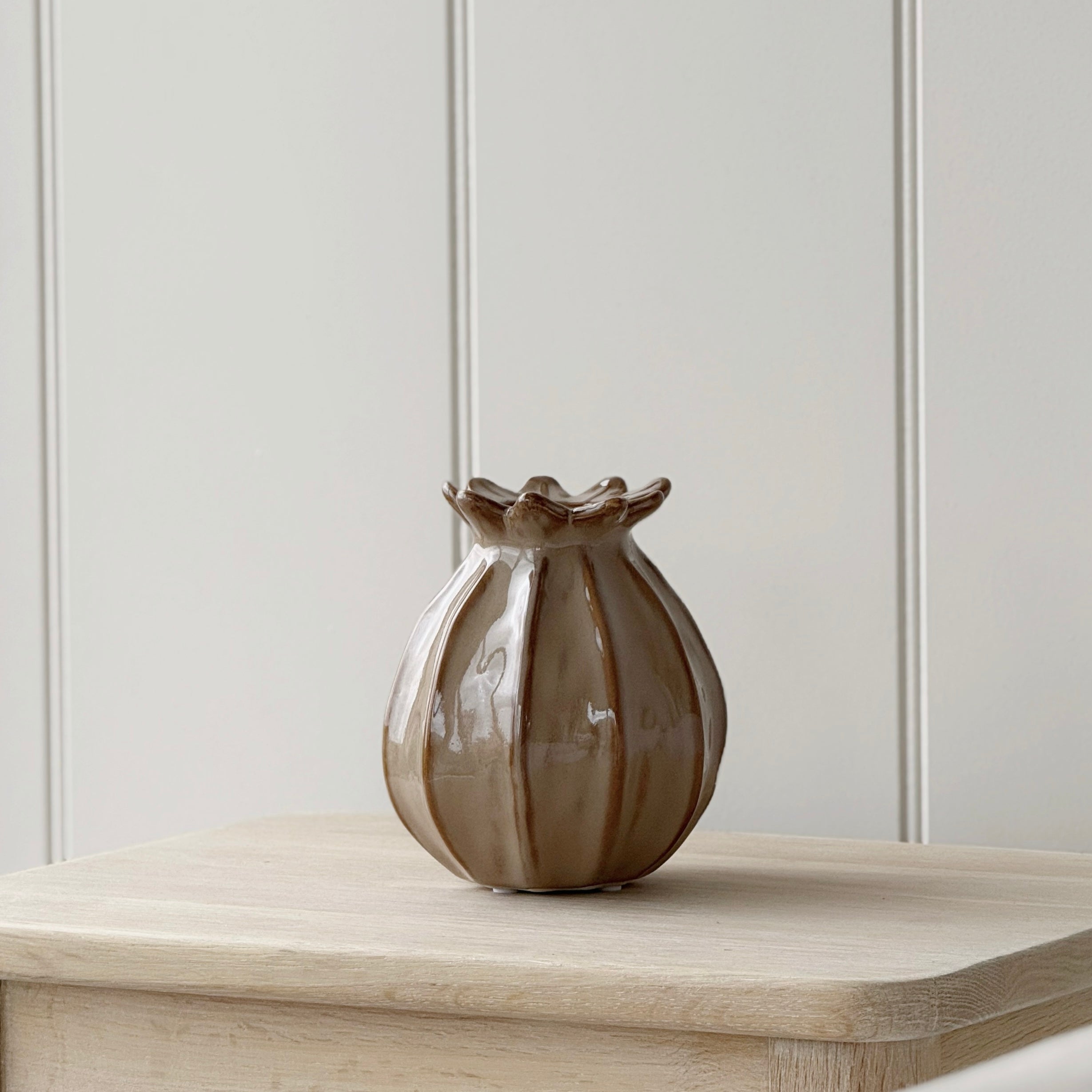 Natural Poppy Vase