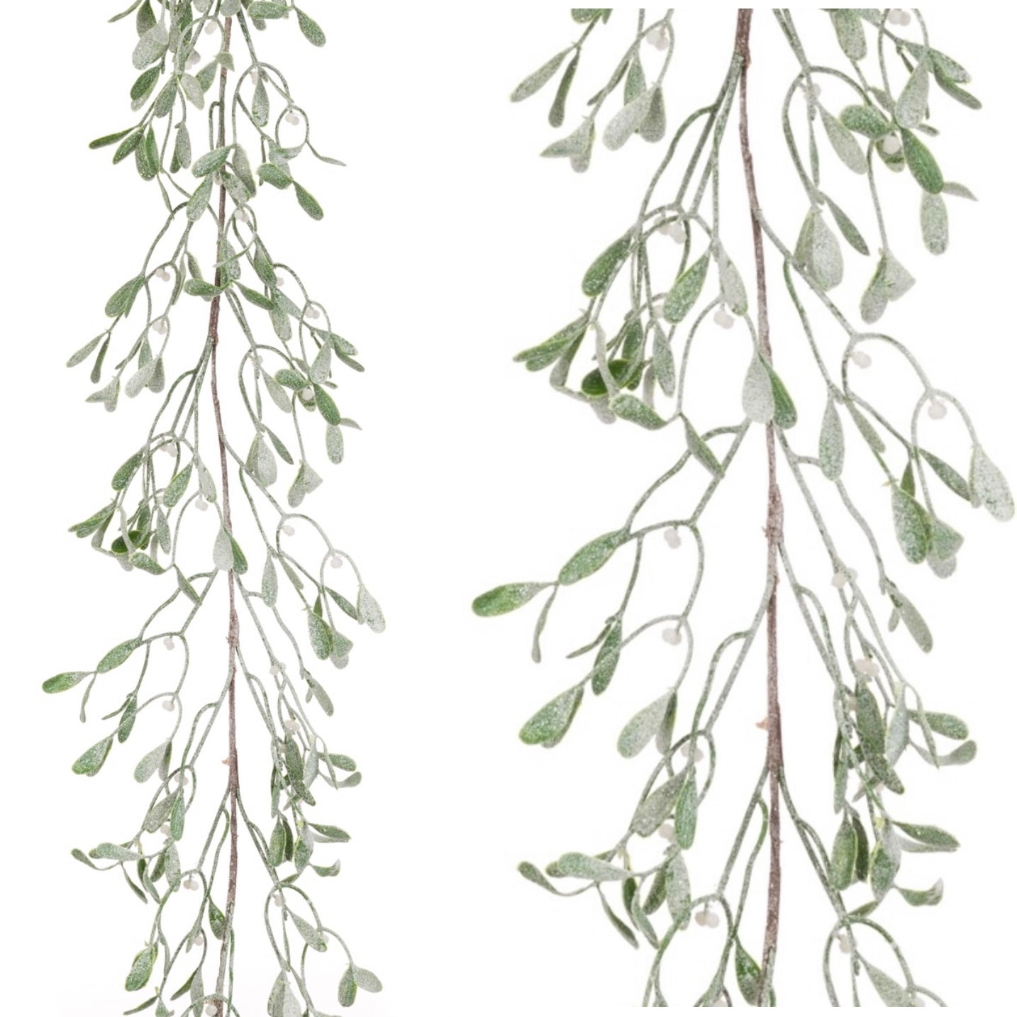 Frosted Mistletoe Garland