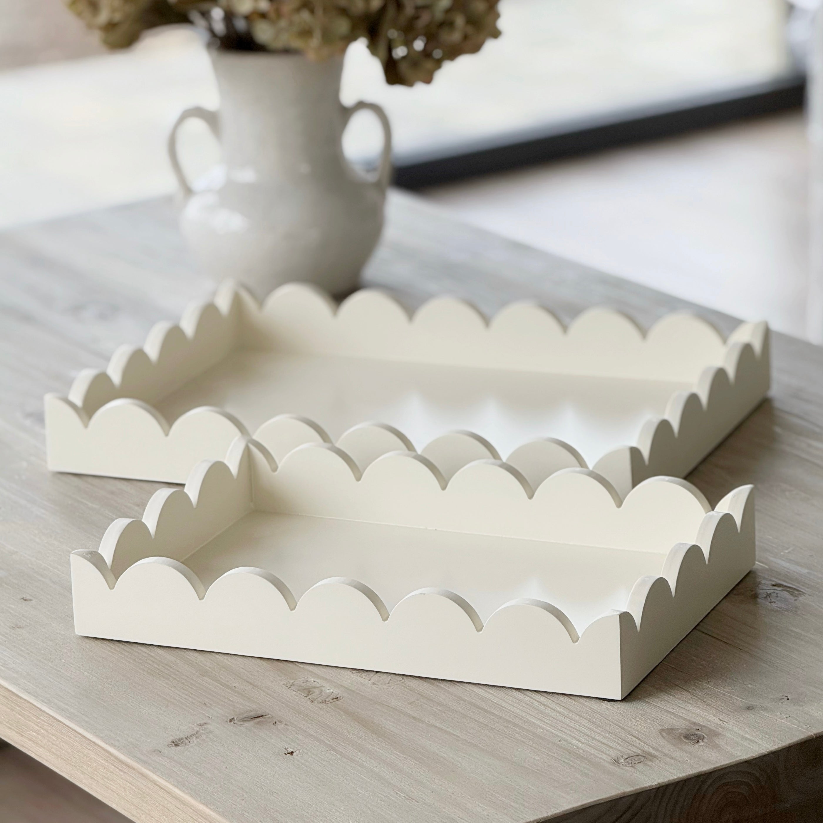 Ivory Scallop Tray