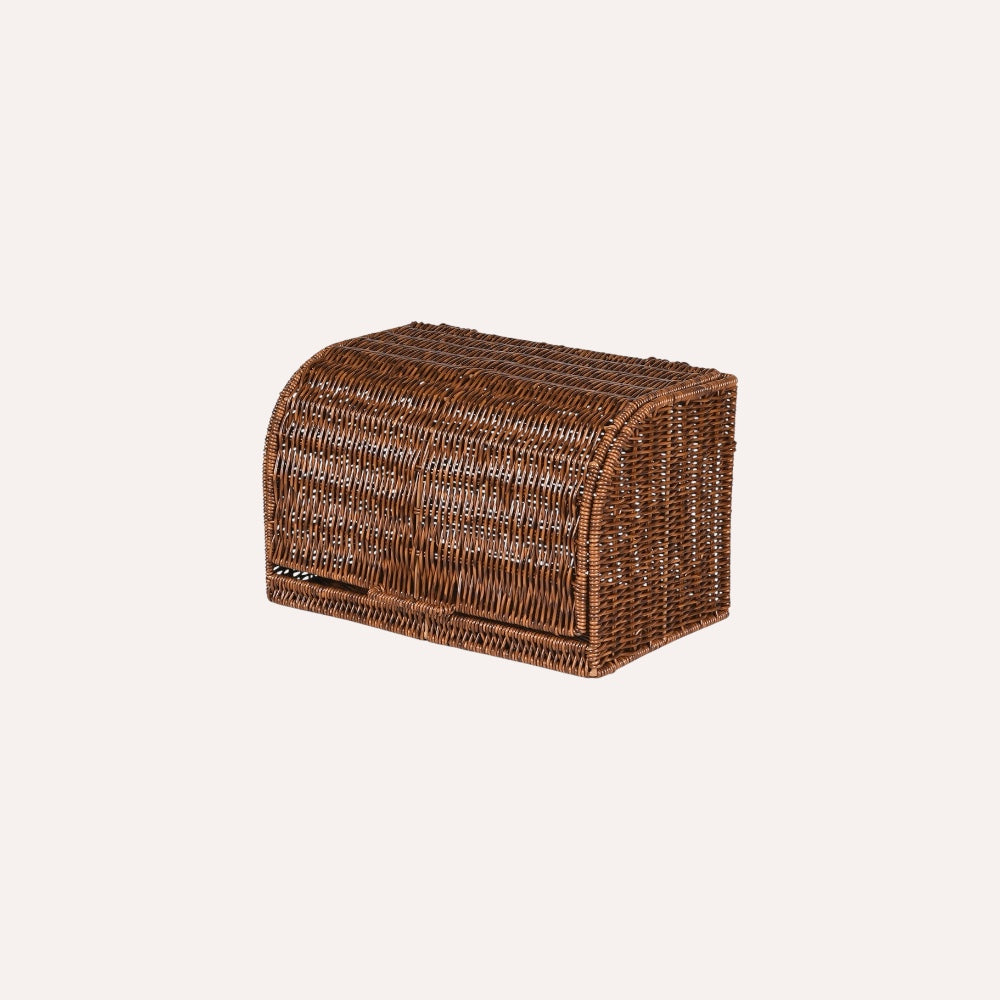 Faux Rattan Bread Basket