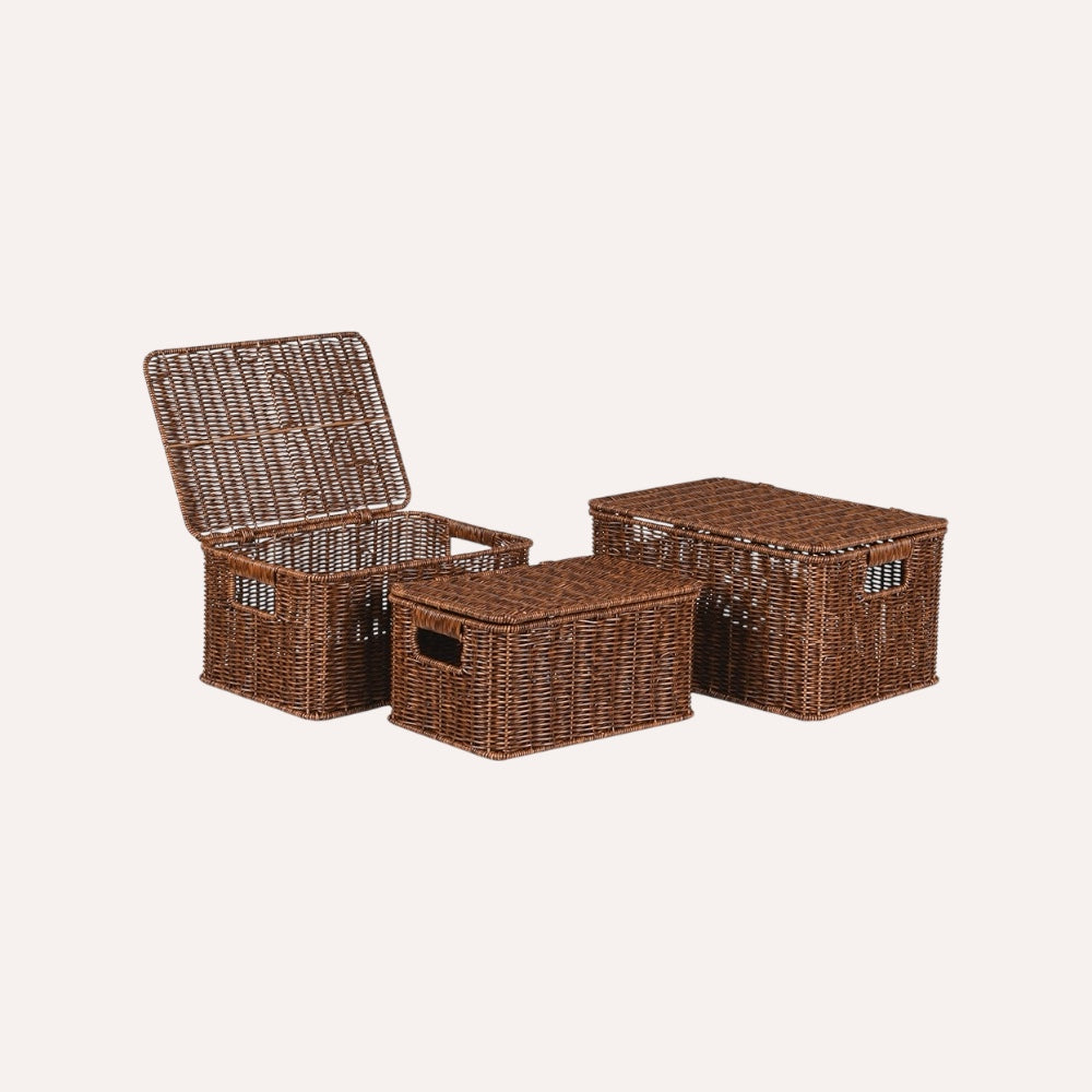 Faux Rattan Baskets
