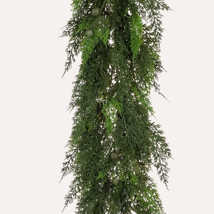 Faux Fresh Cedar Garland