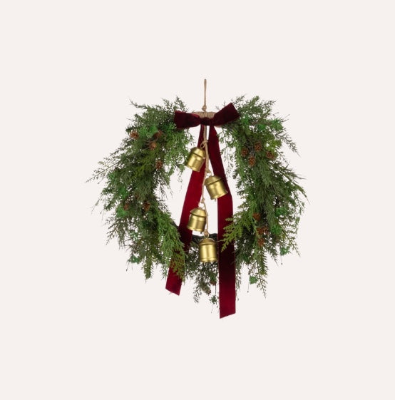 Belmesthorpe Wreath Bow & Bells