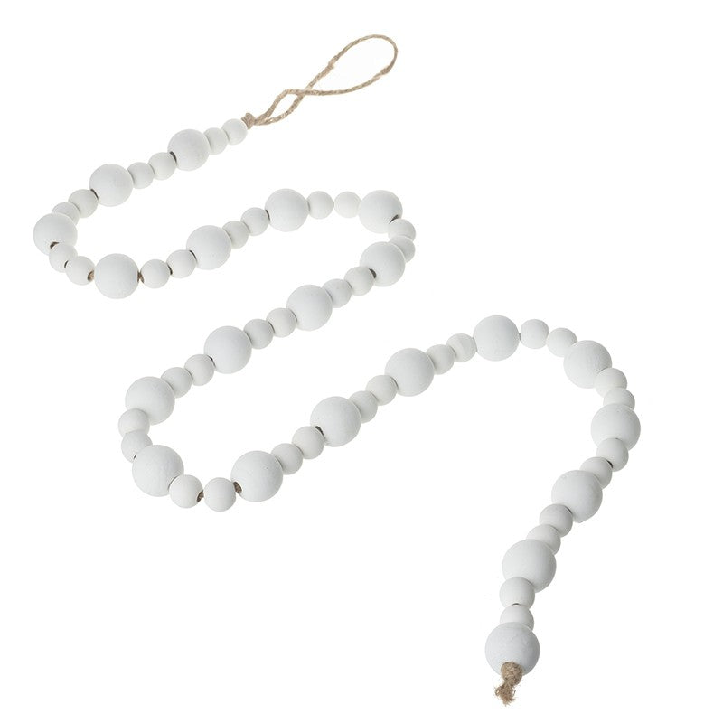 White Beaded Garland