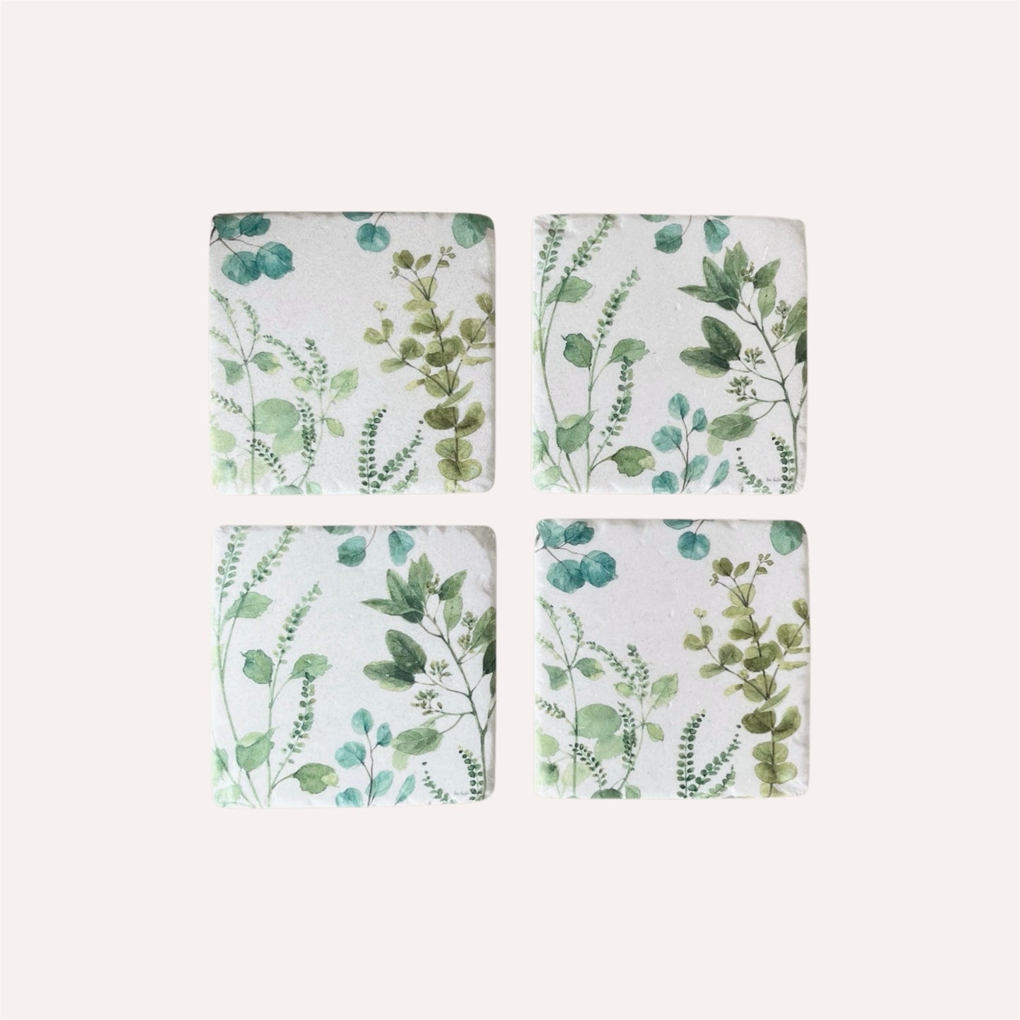Set of 4 Eucalyptus Coasters