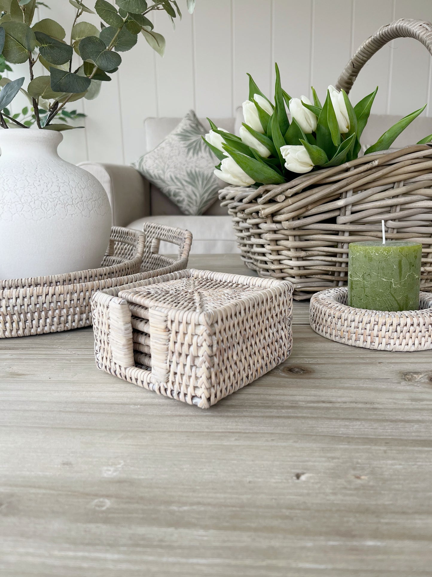 Square Rattan Coasters