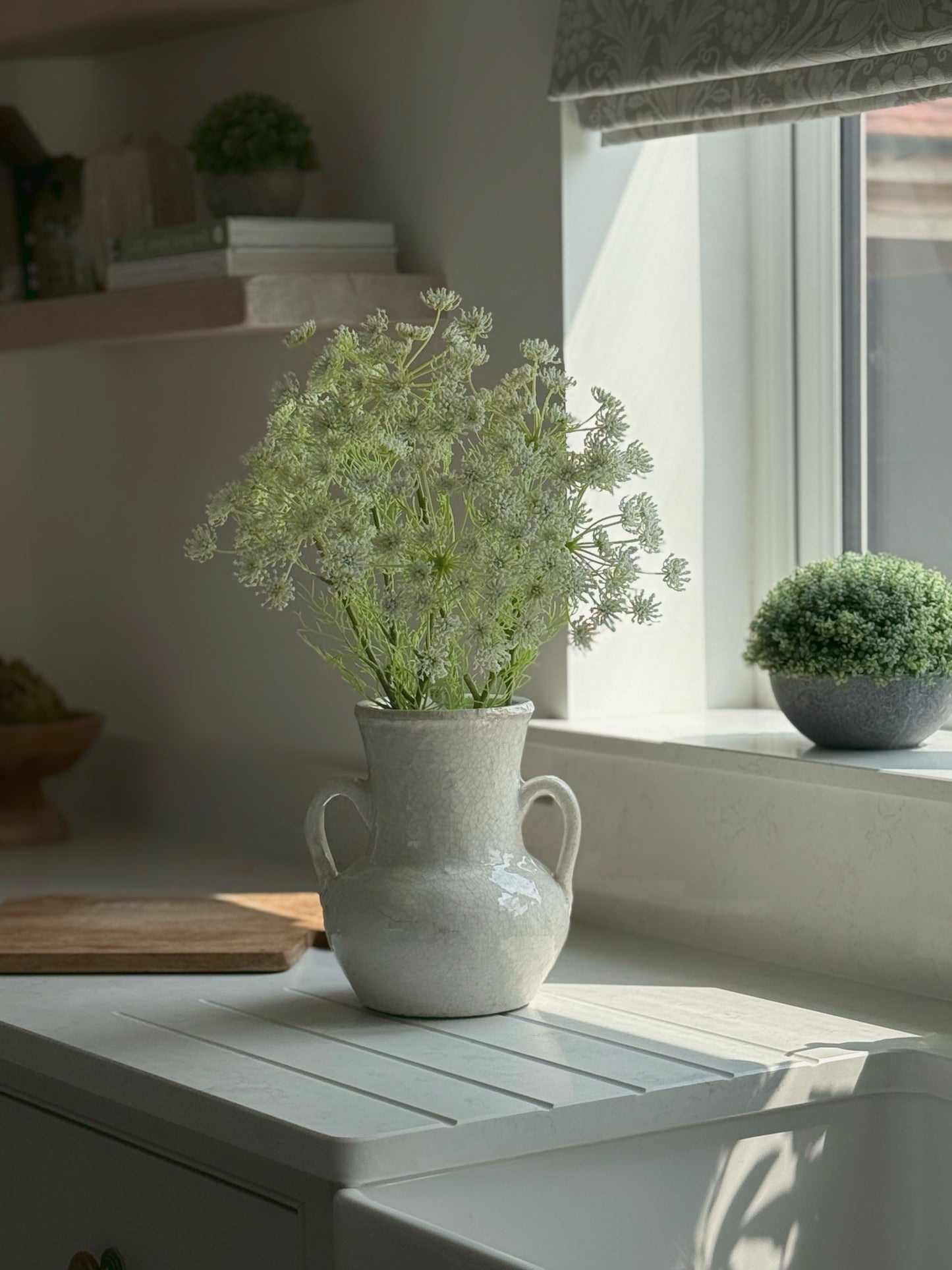 Ravello Vase with Handles White