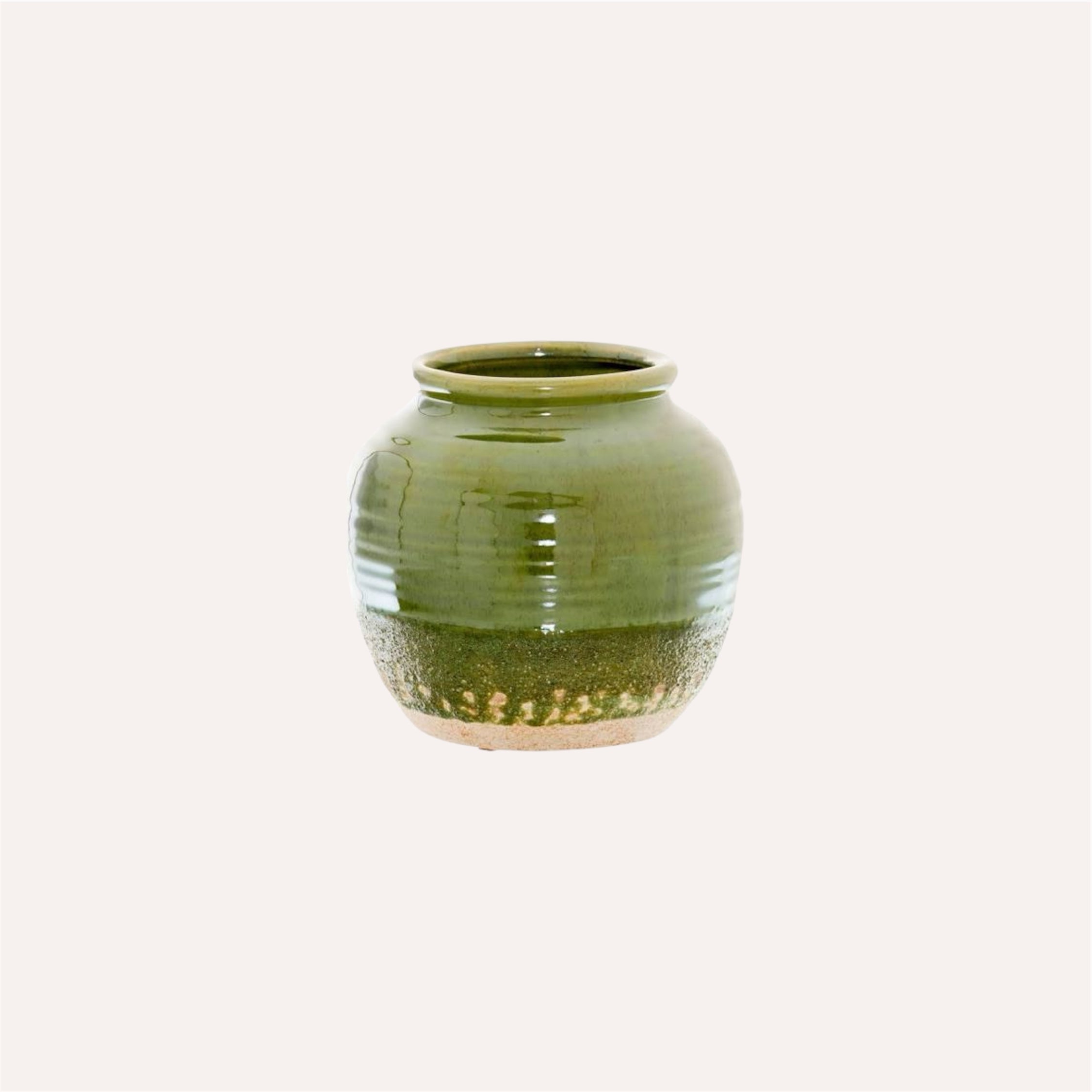 Olive Squat Vase