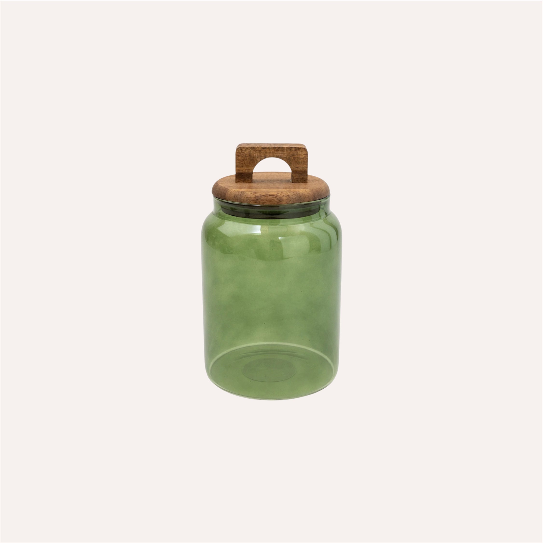 Green Glass Jar