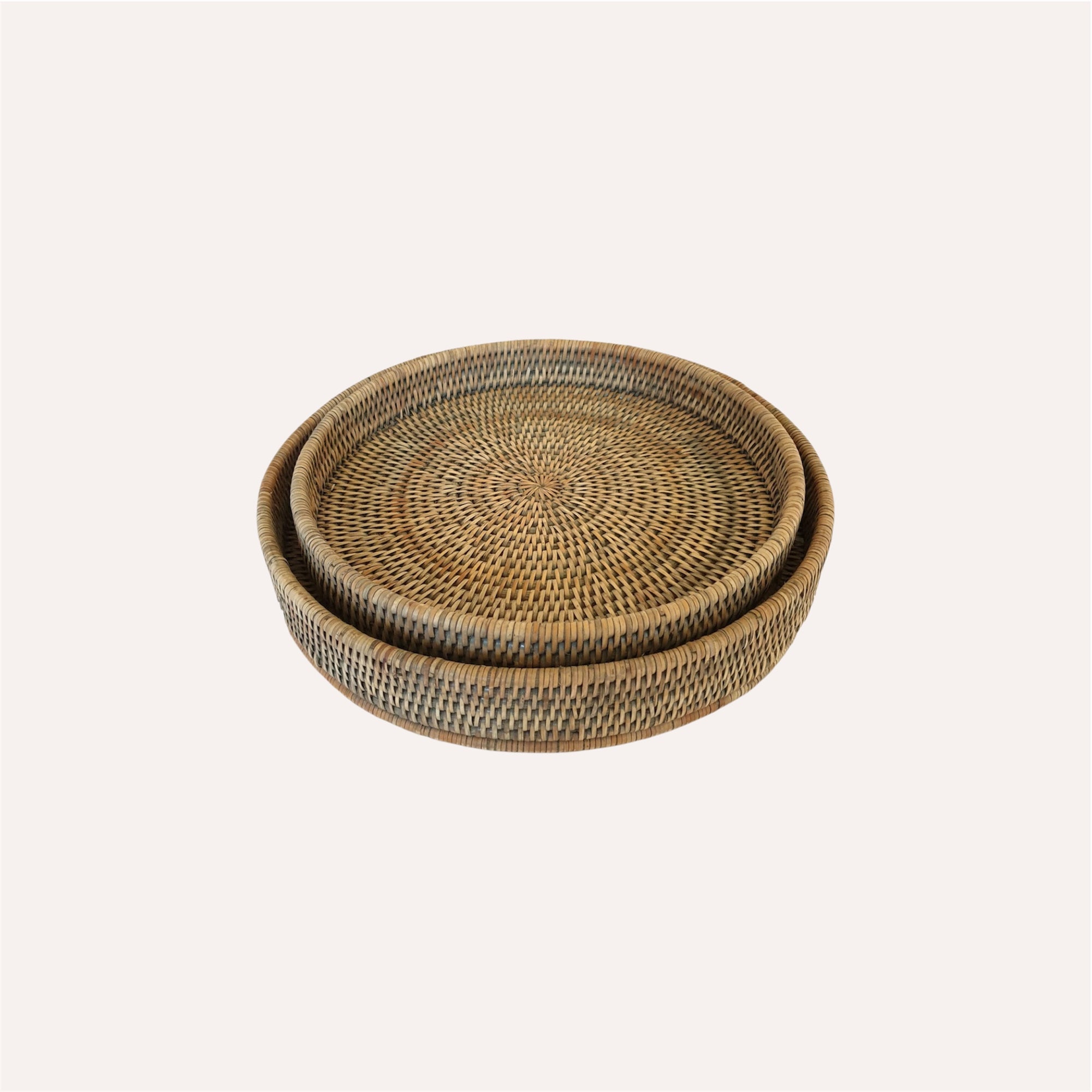 Burghley Round Rattan Tray