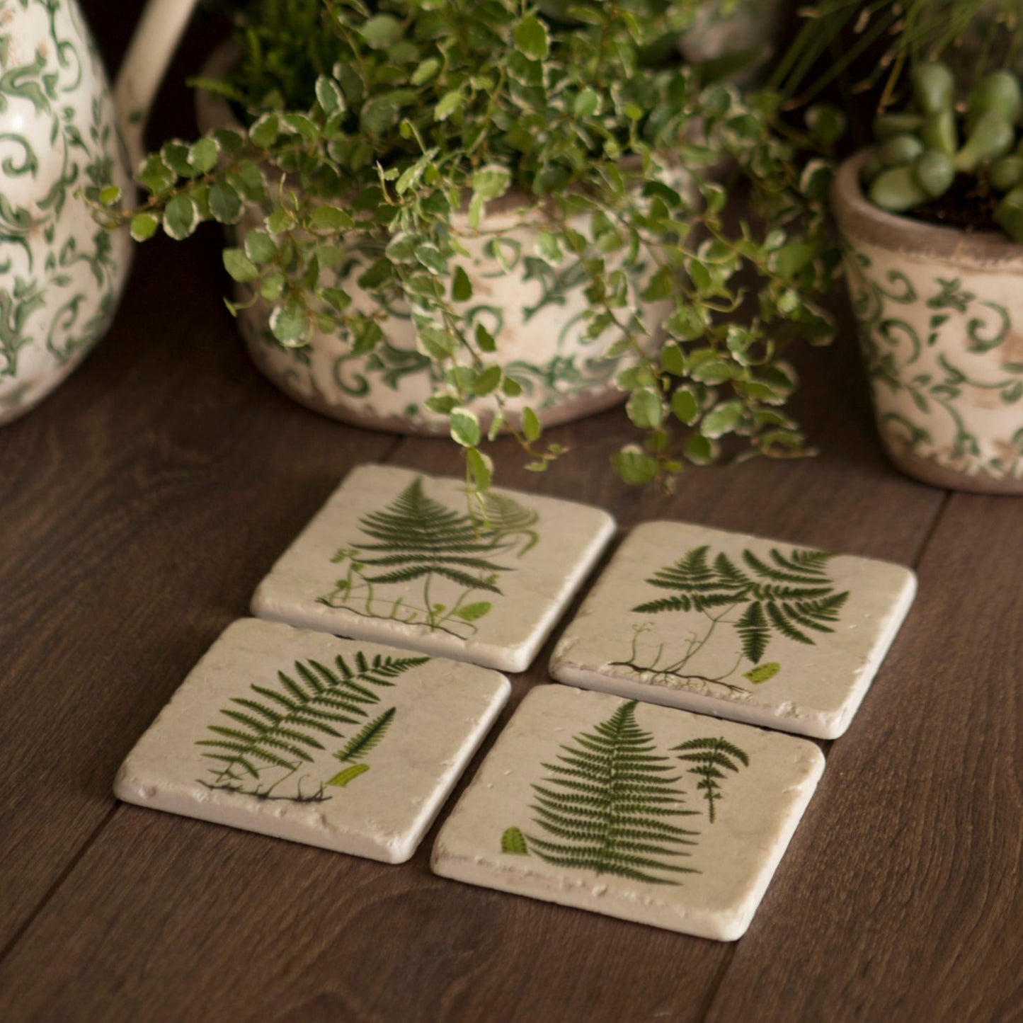 Set of 4 Fern Coasters