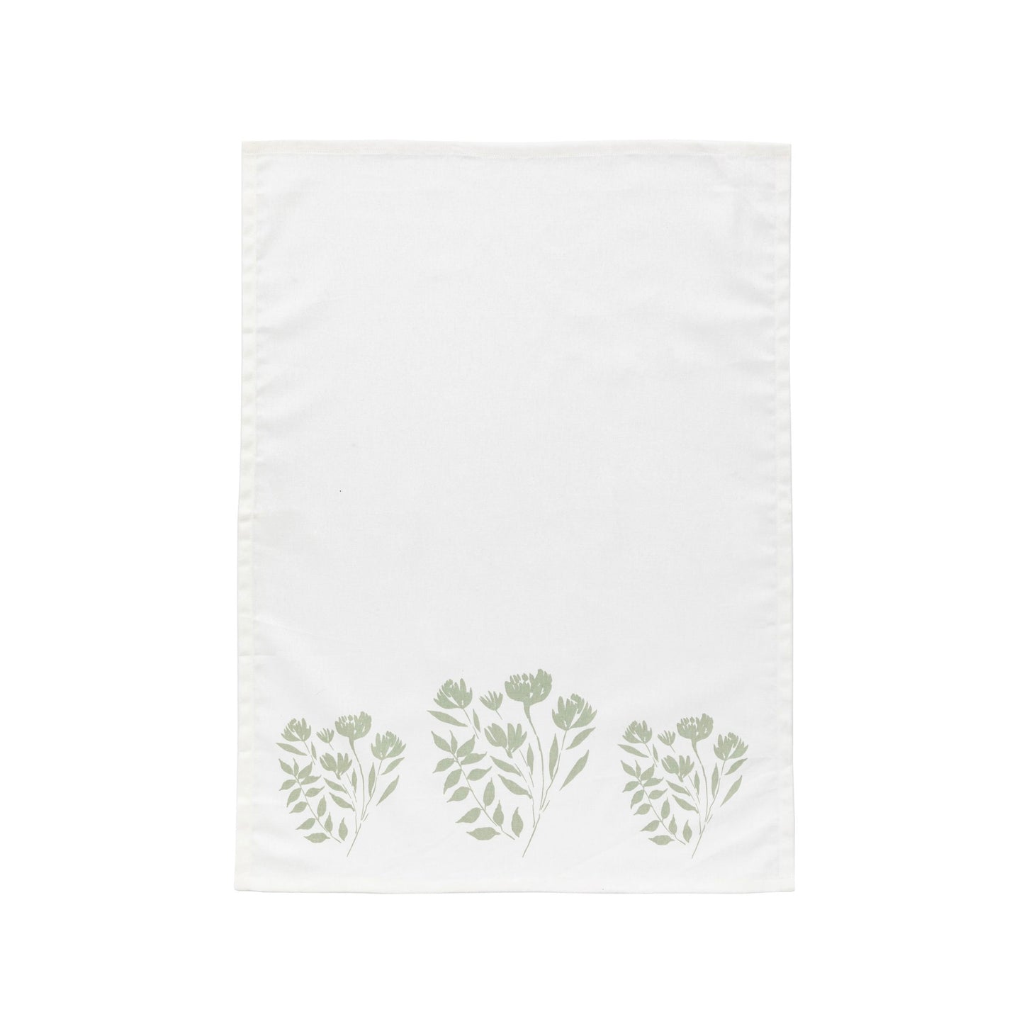 Set Of 3 Sage Floral Teatowel's