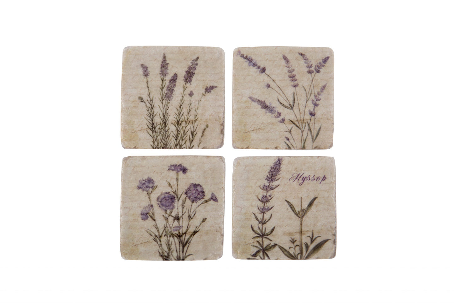 Set of 4 Wild Flower Coasters