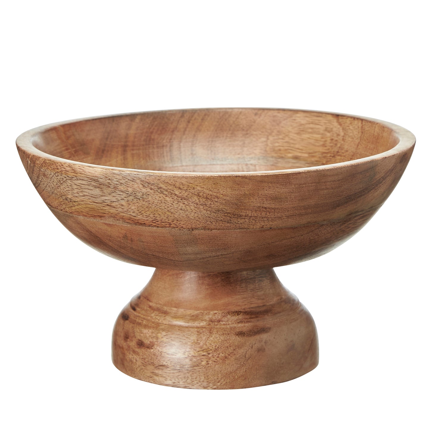 Footed Mango Wood Bowl