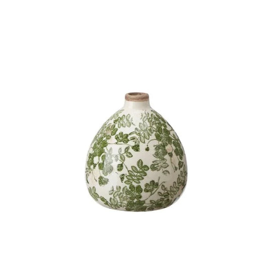 Olive Vintage Style Vase