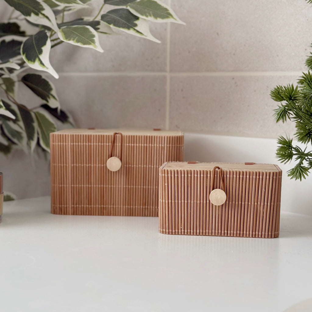 Set Of 2 Bamboo Boxes