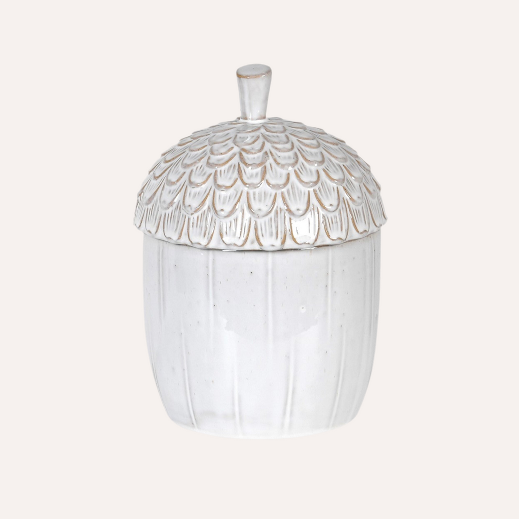 Large Ceramic Acorn Jar