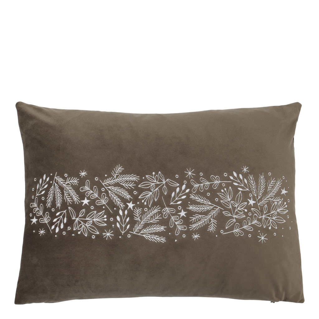 Brown Festive Cushion Cover