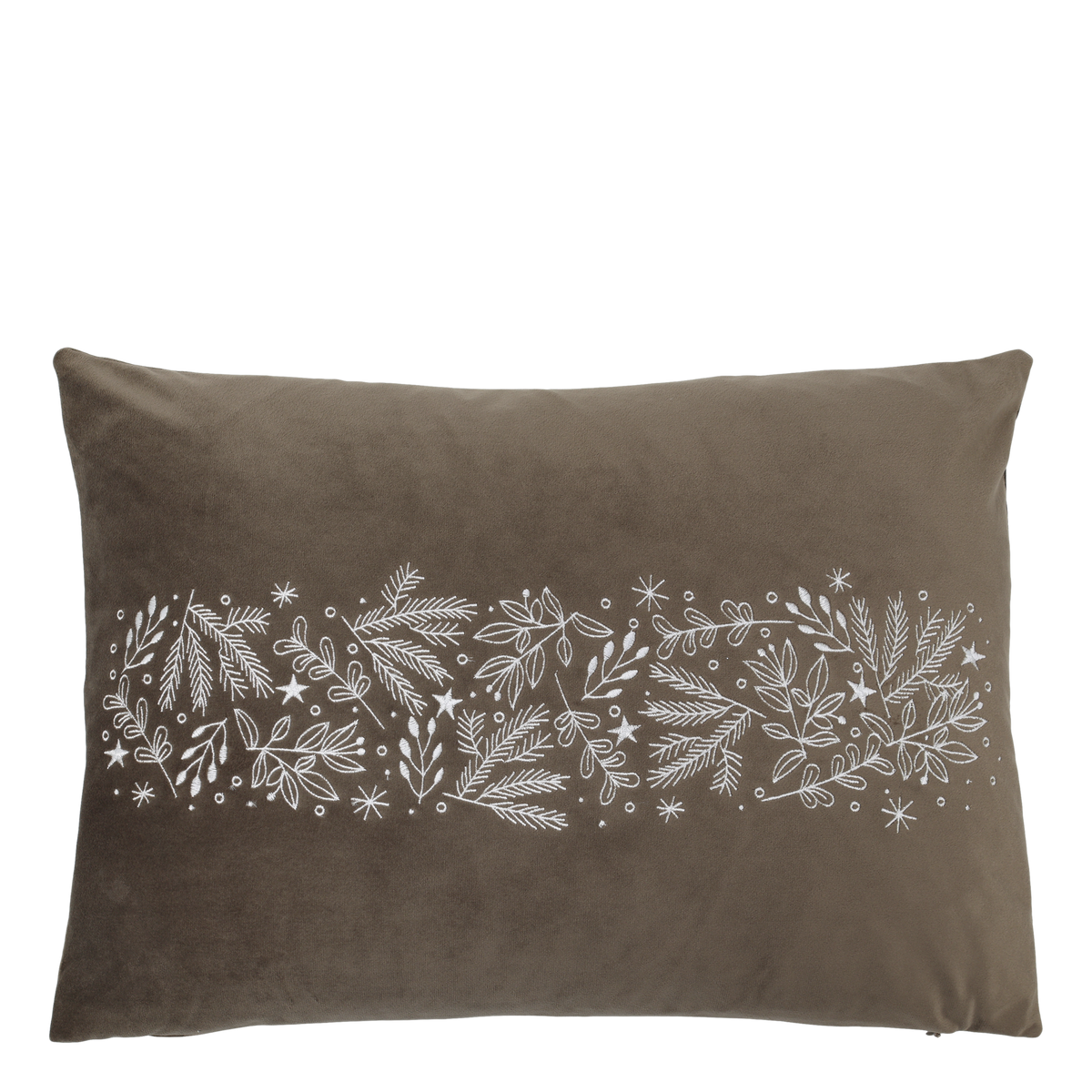 Brown Festive Cushion Cover