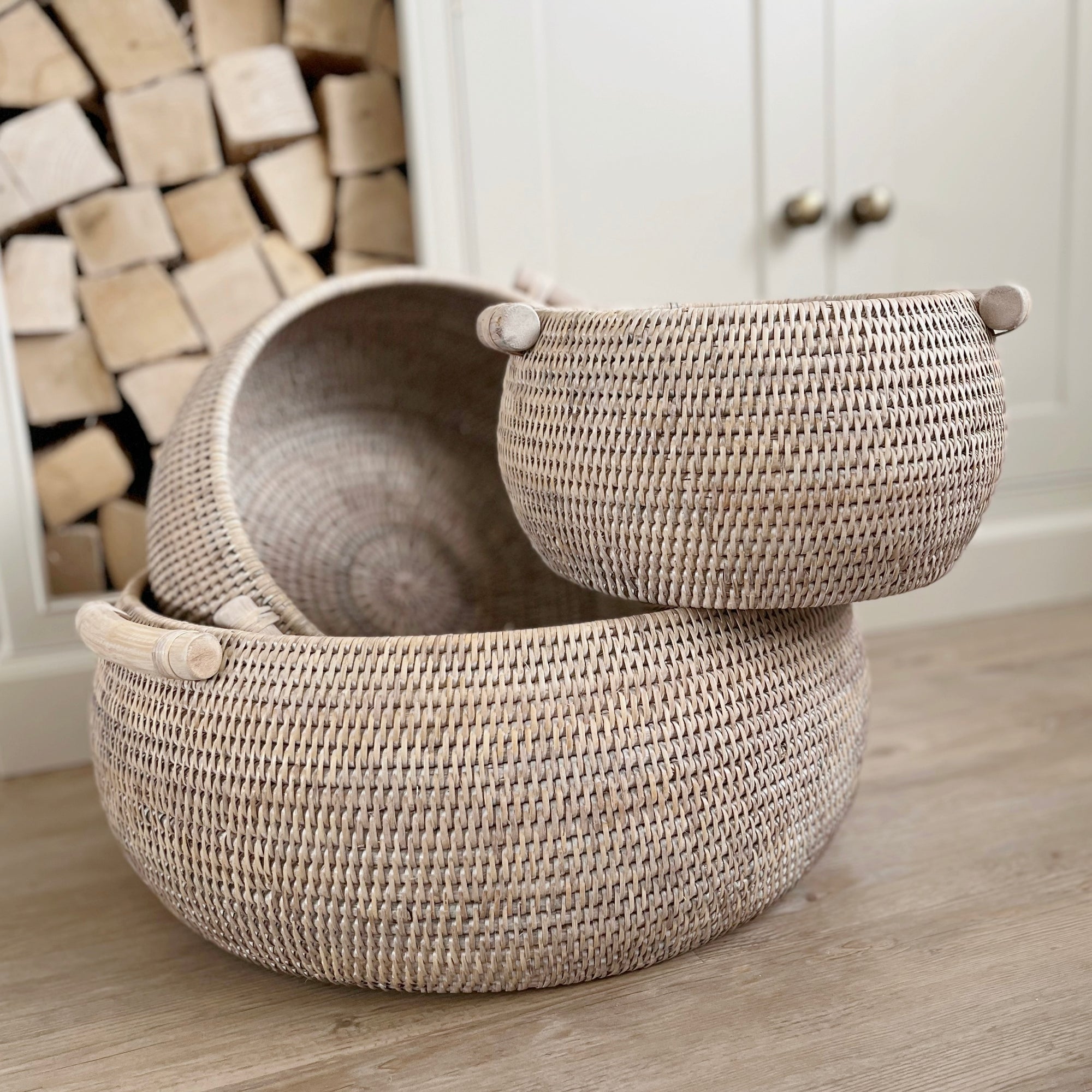 Round Rattan Basket
