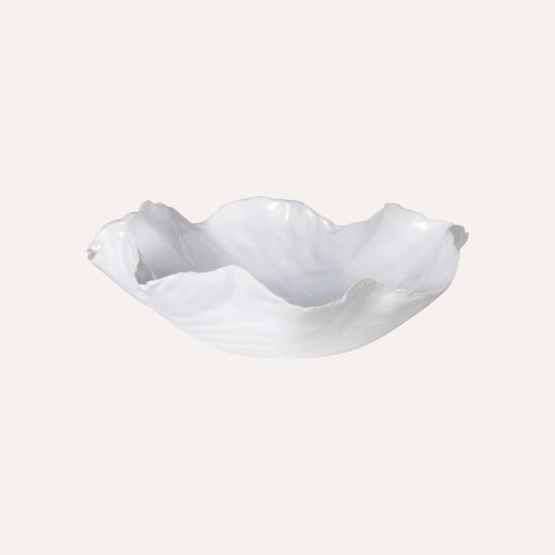 White Wave Edge Decorative Bowl