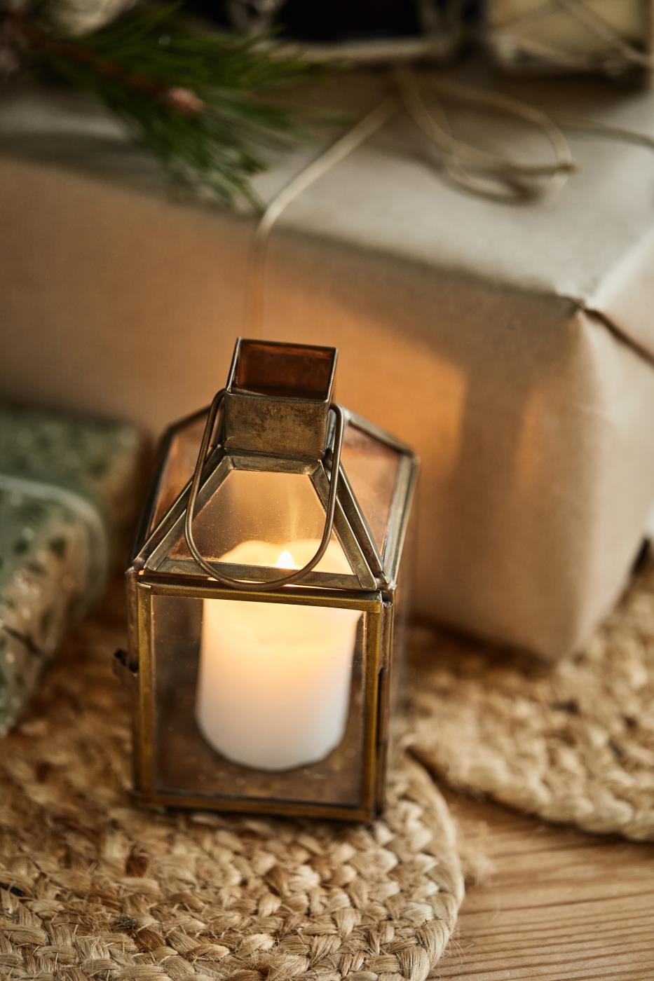 Mini Antiqued Lantern