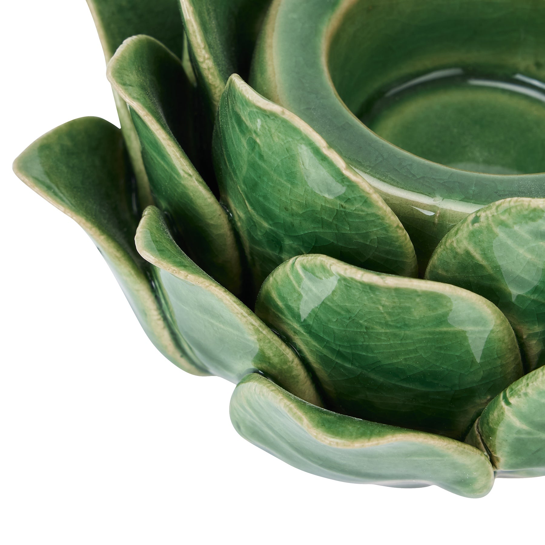 Green Artichoke Tea Light Holder