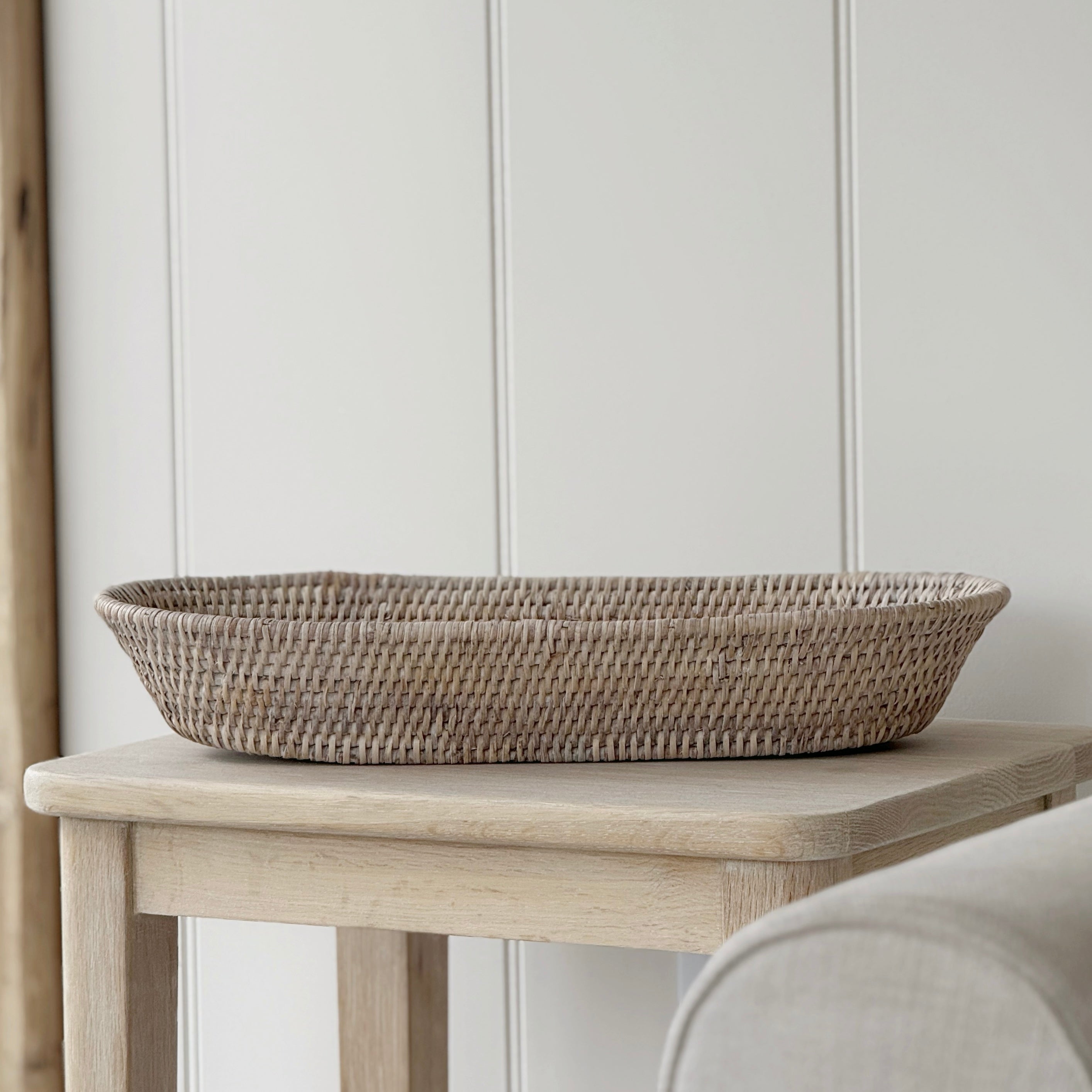 Rattan Long Oval Tray