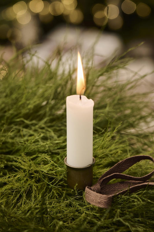Antiqued Gold Dinner Candle Spear