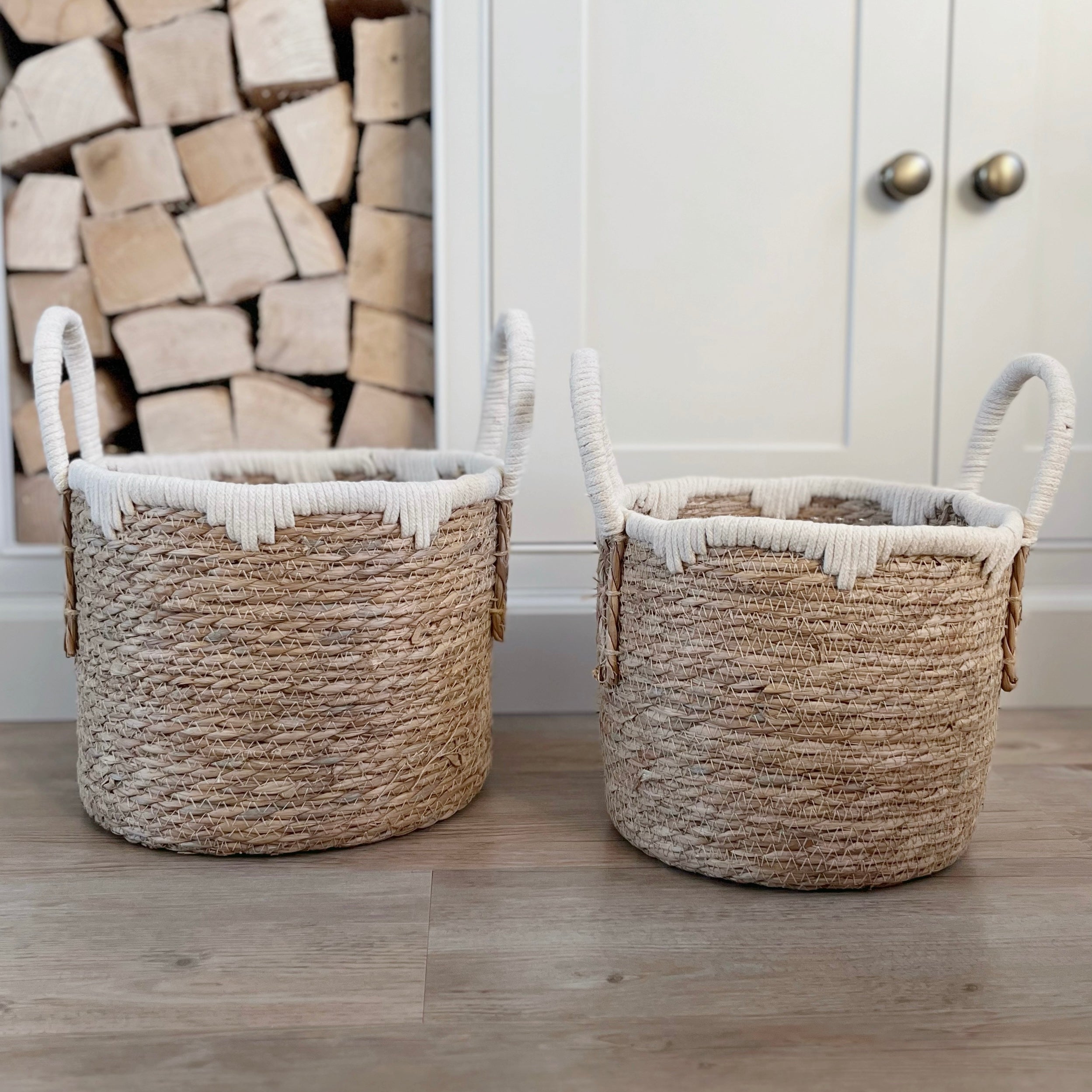 Natural Round Storage Basket