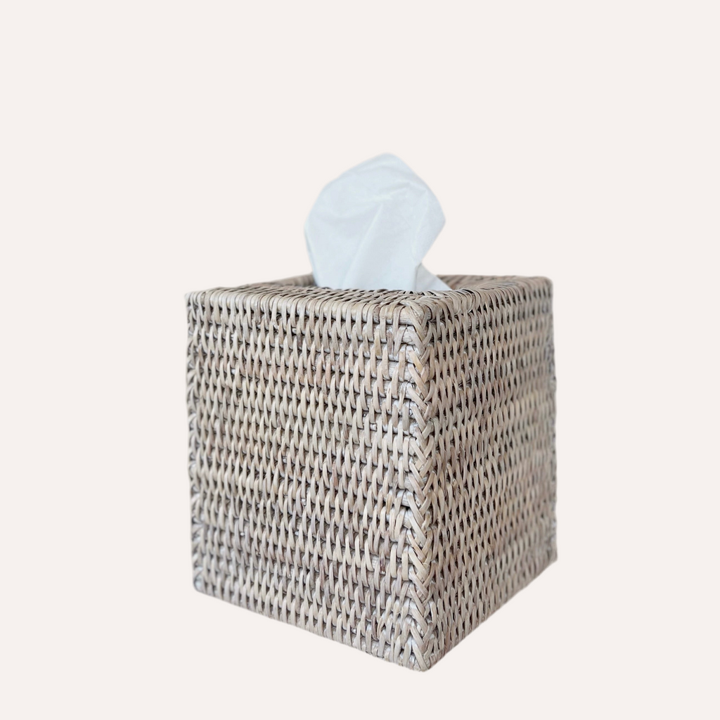 Rattan Tissue Box