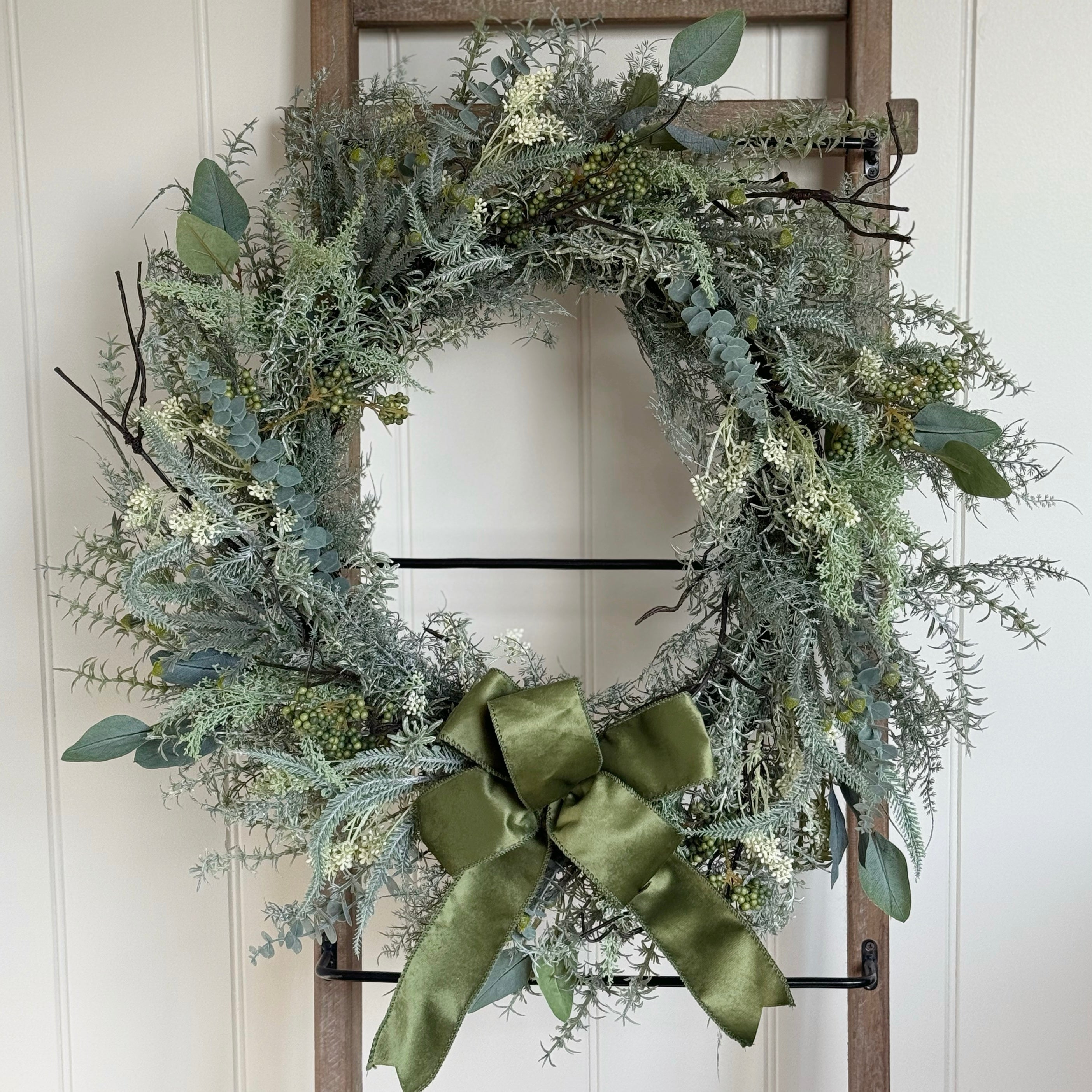 Green Bow Wreath