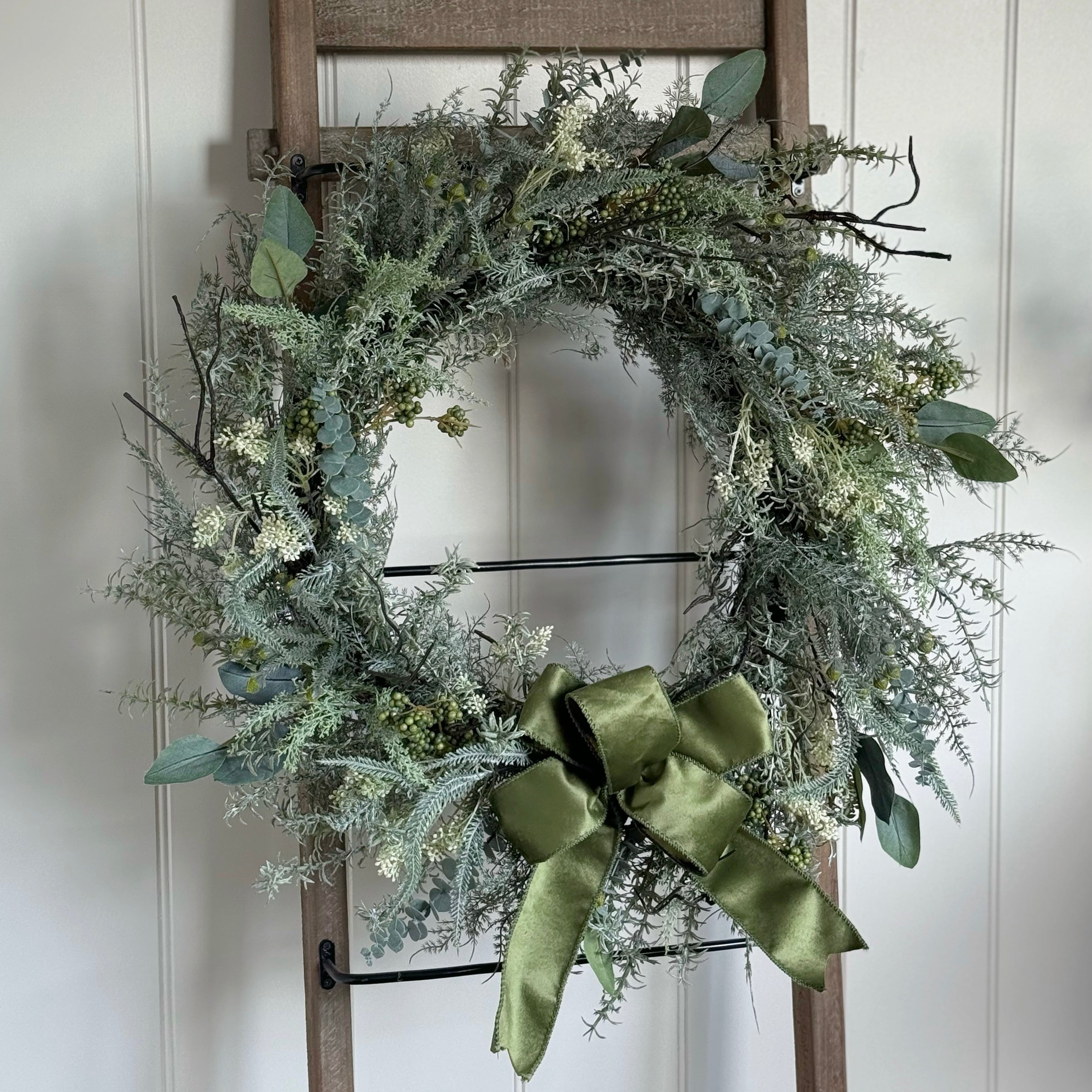 Green Bow Wreath