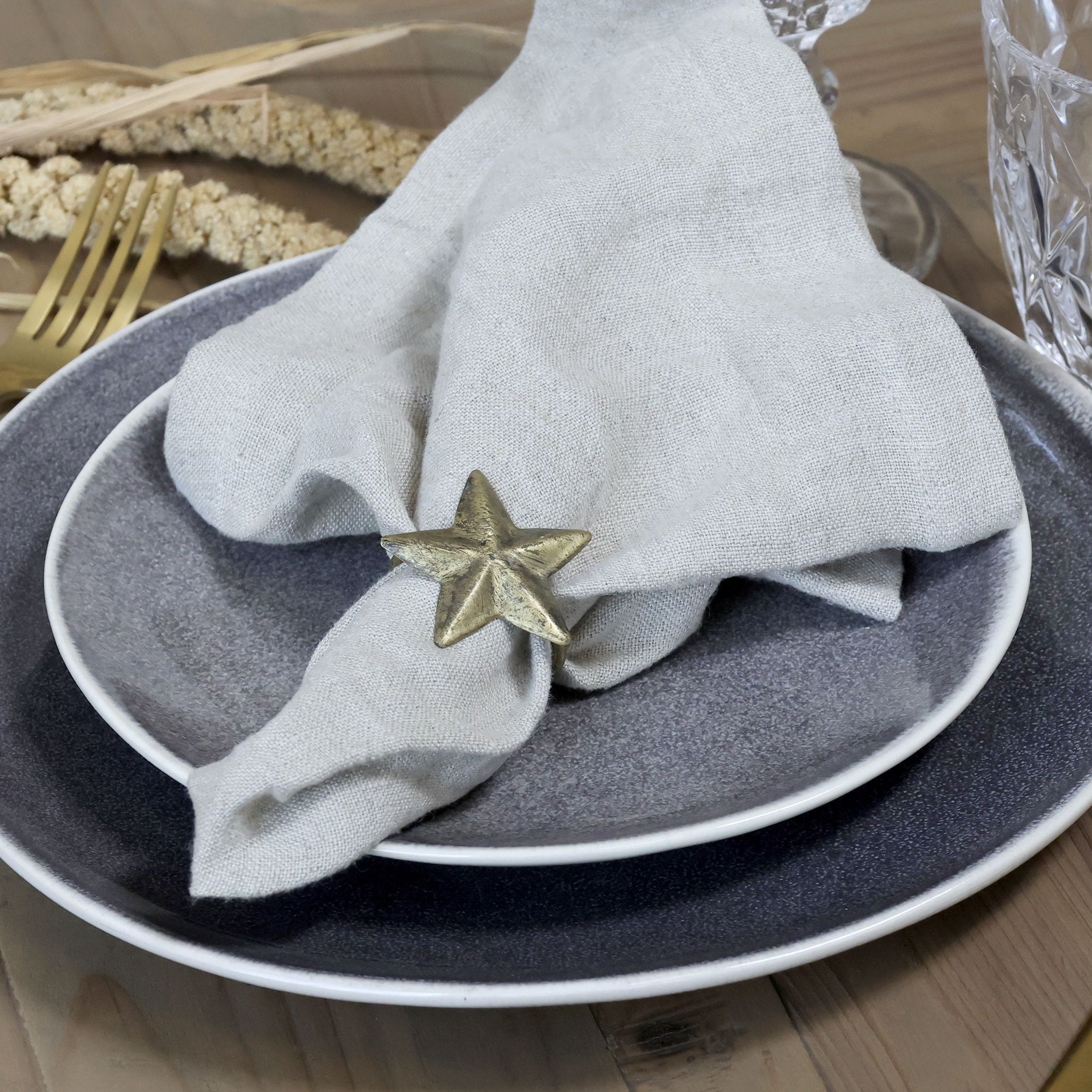 Set Of 2 Star Napkin Rings