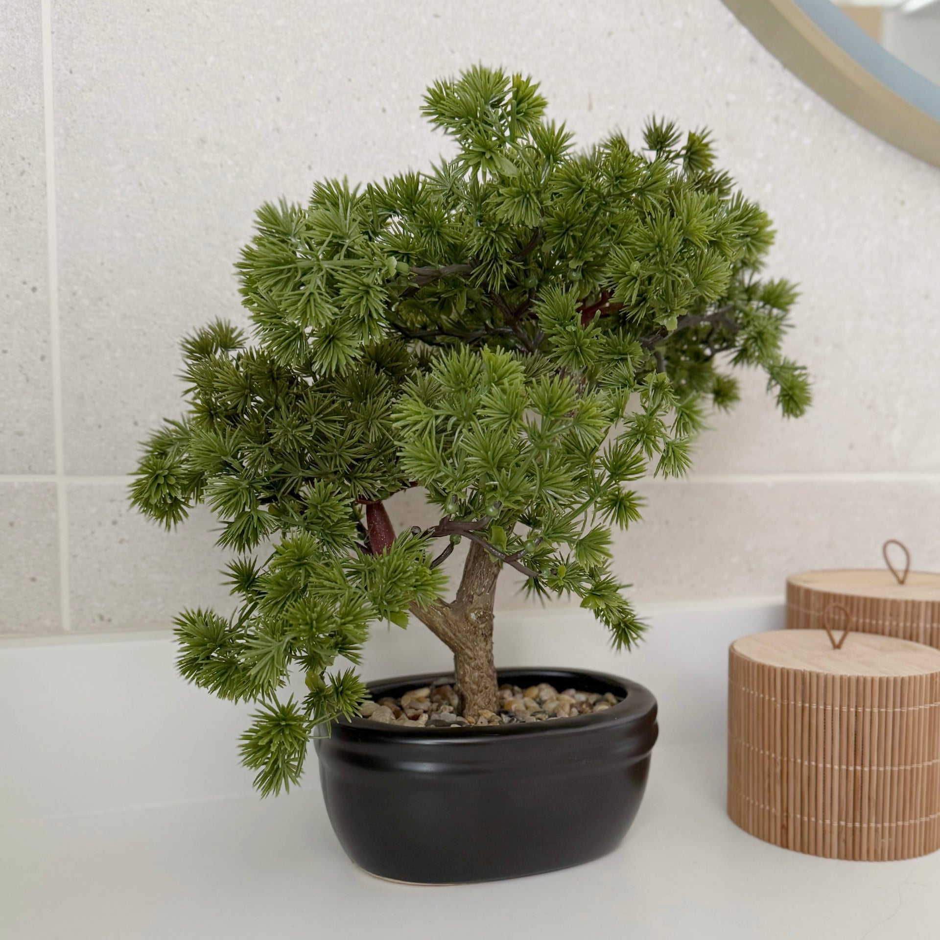 fake bonsai tree uk Potted Pine Bonsai Tree – Daisy Daze Homeware