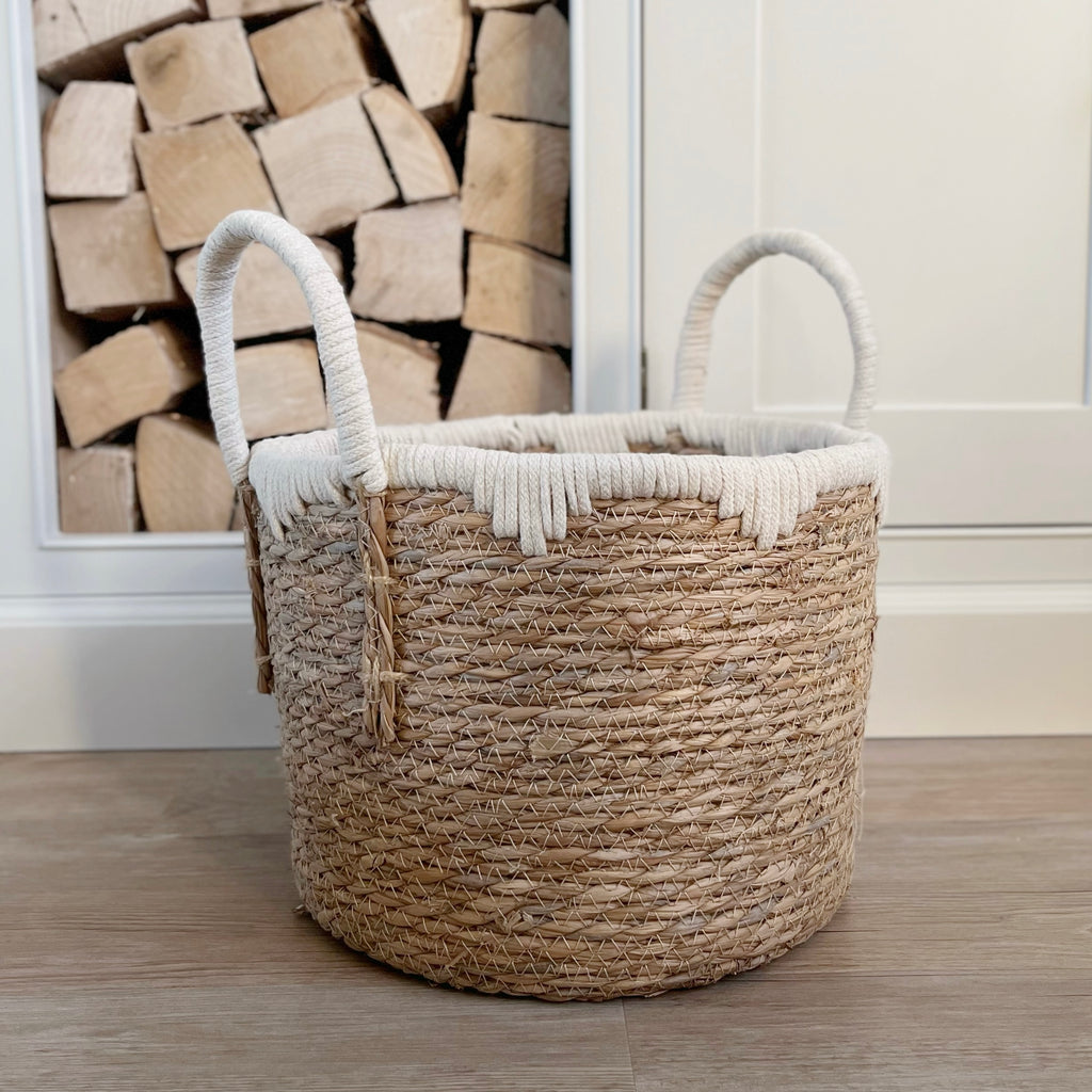 Natural Round Storage Basket