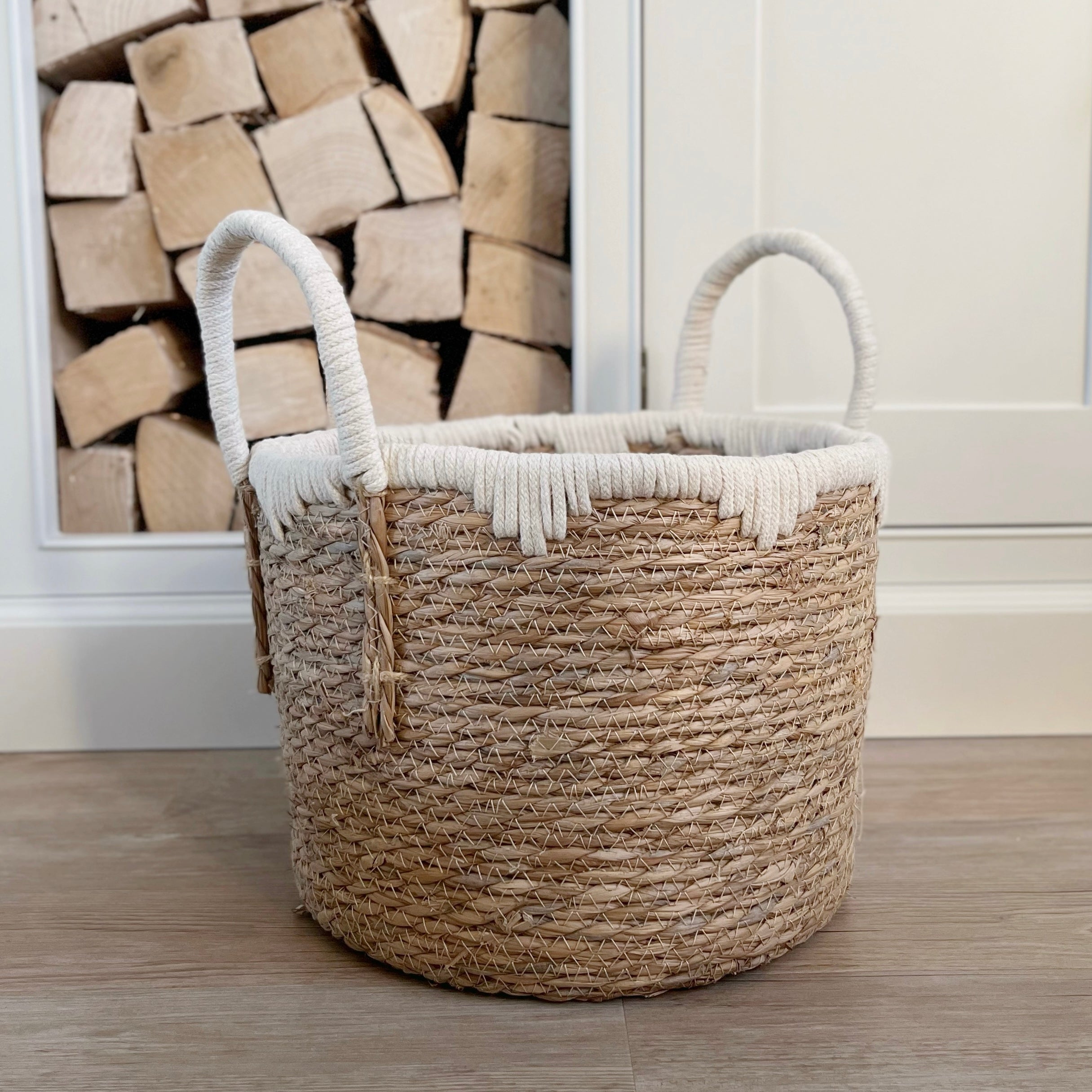Natural Round Storage Basket