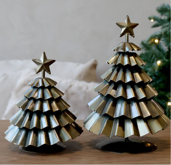 Antique Brass Christmas Tree