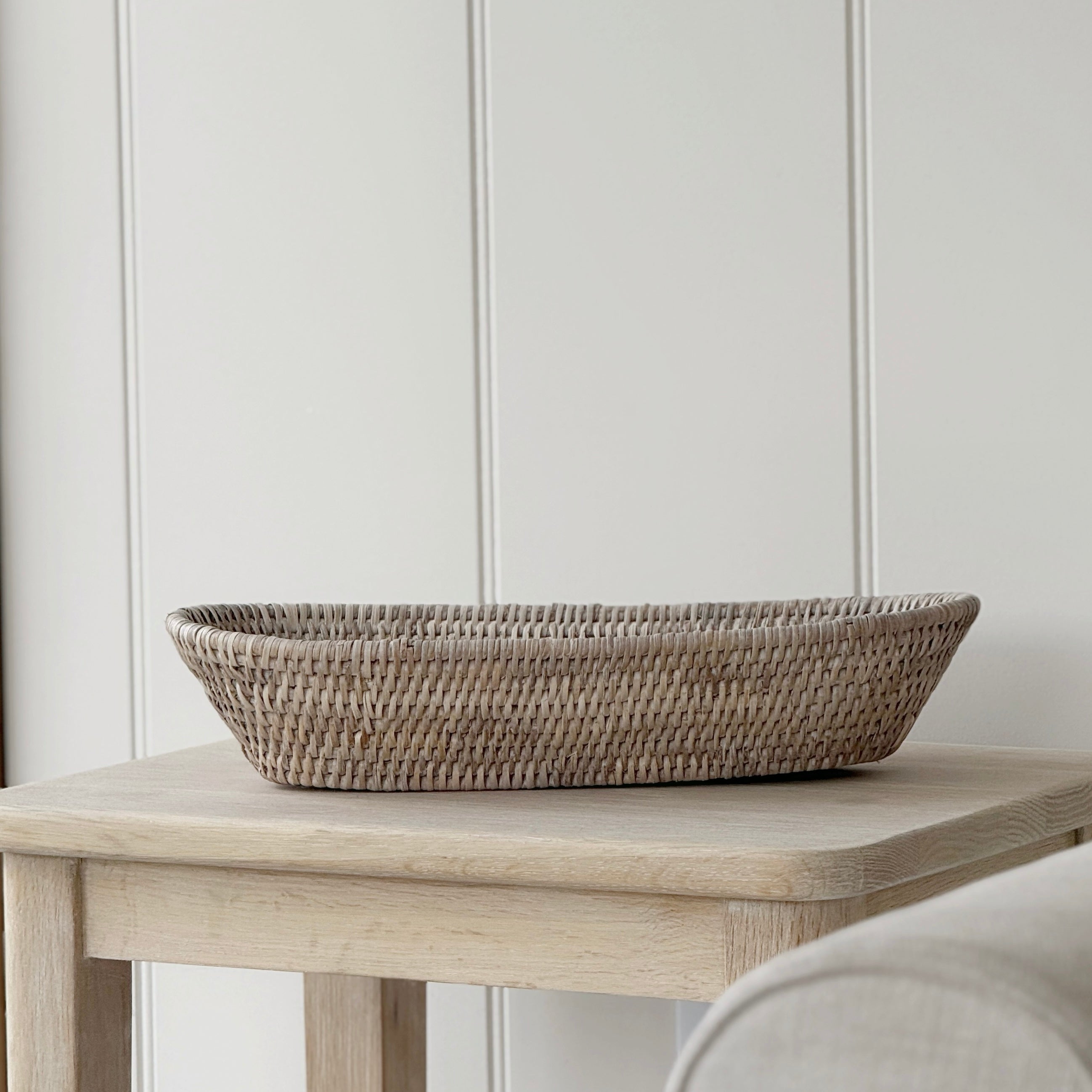 Rattan Long Oval Tray