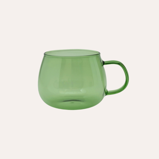 Green Glass Mug
