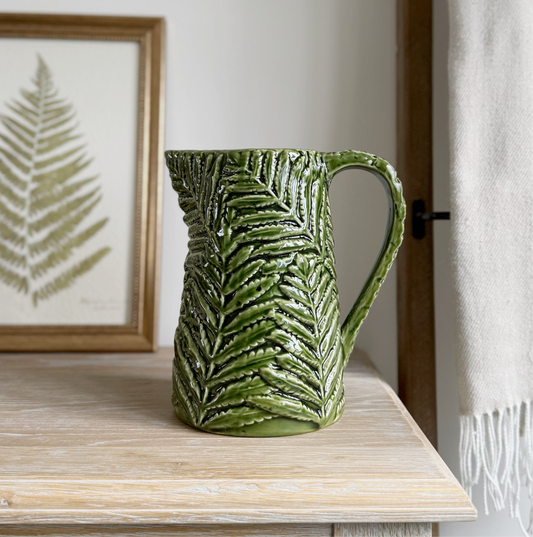 Green Fern Jug
